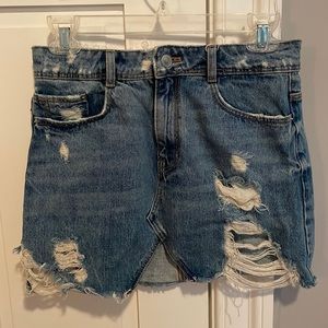 Zara denim skirt